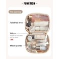 thumbnail image 2 of Bolsa de maquillaje de viaje EACHY de gran capacidad impermeable para mujer, 2 of 9