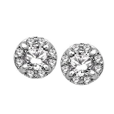 59256W-E-A3 14K 1 Carat Diamond Stud Earrings