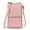 pink, variant on KALUNMA Small Crossbody Cell Phone Bag for Women, Adjustable Leather Shoulder Handbag Mini Wallet with Credit Card Slots