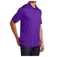 thumbnail image 4 of Yellow Rooster Men's PosiCharge Competitor Male Polo T-Shirt Purple XS, 4 of 6