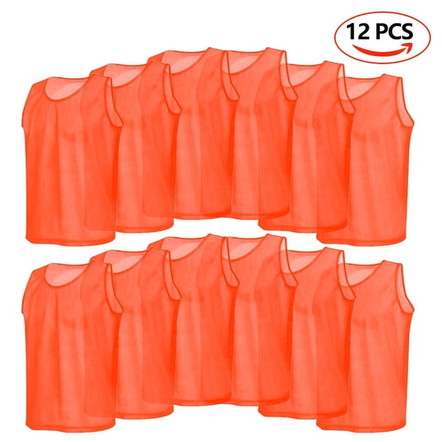 Chalecos de entrenamiento, paquete de 12 camisetas de entrenamiento de fútbol de malla, chalecos de entrenamiento de fútbol, diseñados a medida