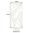 thumbnail image 3 of Efavormart 7ft Tall Gold Metal Geometric Wedding Backdrop Rectangle Floor Stand, Flower Stand Doorway Wall Prop With Cloudy Film Insert for Weddings, Showers, Party, Centerpiece Decorations, 3 of 11