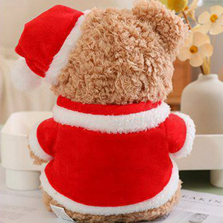 Byujiro Christmas Teddy Bear Plush Ornament Holiday Decor & Gift