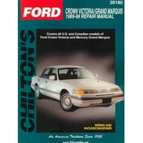 Pre-Owned Ford Crown Victoria and Grand Marquis, 1989-98 (Chilton Total Car Care Series Manuals) (Paperback) 0801989604 9780801989605