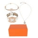 thumbnail image 2 of Juego de reloj ANGGREK de cuarzo con collar y pulsera hipoalergénico para mujer, 2 of 8