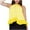 Yellow, variant on Diufon Womens Fashion Tank Tops Summer Ruffle Hem Stripe Sleeveless Shirts Casual Loose Back Tie Pleated Tops
