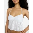 thumbnail image 4 of No Boundaries Missy Daisy Halter Crop Tankini, Women's XXS-XXL, 4 of 5