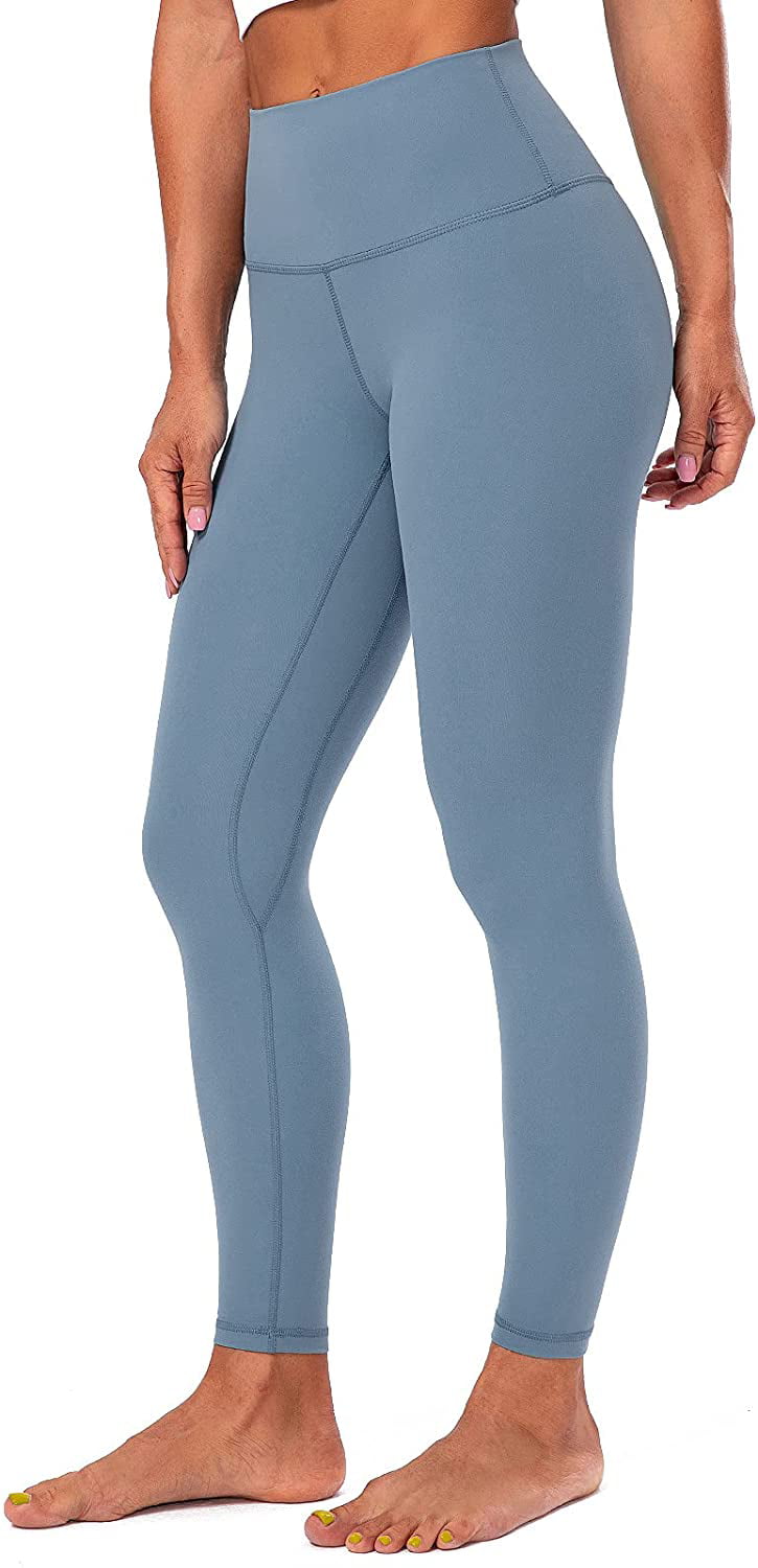 High Waist Workout Pants Tights with Pockets Lavento Women's All Day Soft Yoga Leggings 7/8 Length 