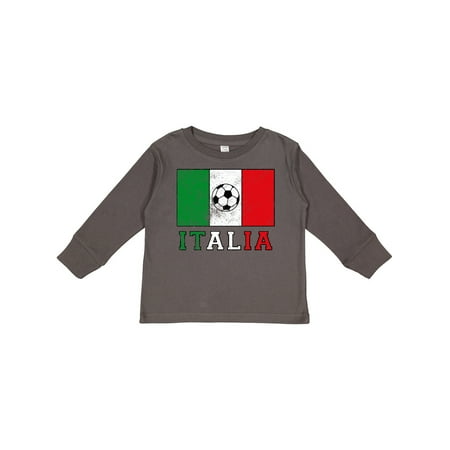 

Inktastic Italian Soccer Gift Toddler Boy or Toddler Girl Long Sleeve T-Shirt