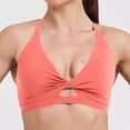 thumbnail image 2 of Sujetador deportivo a prueba de golpes para mujer - Tirantes ajustables, cuello en V, relleno extraíble, nailon/spandex, yoga, running, fitness, tallas S-XL, contorno de pecho 66-75 cm, 2 of 8