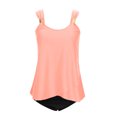 thumbnail image 4 of qucoqpe Womens Tankini Swimsuits Built in Bra Sexy Backless Strap Two Piece Modest Bathing Suits Loose Fit Swimwear, 4 of 7