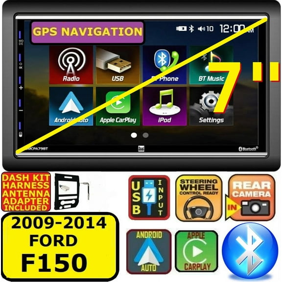 2009-14 F150 GPS NAVIGATION SYSTEM APPLE CARPLAY CAR RADIO BLUETOOTH PACKAGE