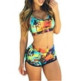 thumbnail image 1 of SAYFUT Fashion Women's Two Piece Sports Padded Bikini Set Swimsuit with Boy Shorts Bathing Suits, 1 of 6