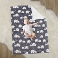 thumbnail image 4 of Ultimate Sherpa Baby Blanket, Elephant, 4 of 6