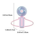 thumbnail image 4 of Hwkond Handheld Fan New Handheld USB Mini Fan Students Outdoor Neck Portable Fan on Clearance, 4 of 7