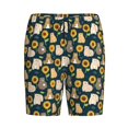 thumbnail image 6 of Daiia Bear Sunflower Mens Woven Stretch Pajama Short,Short Pajama Pants-Small, 6 of 7