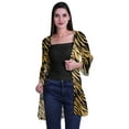 thumbnail image 2 of Moomaya Viscose Georgette Printed Short Shrug Long Sleeves Cardigans For Women, 2 of 5