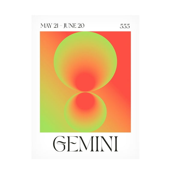 Trademark Fine Art Valeria Castillo Gemini Canvas Wall Art