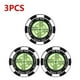 thumbnail image 2 of 3Pcs Golf Ball Marker with High Precision Portable Putting Green Reader Golf Marker Clip Green Read, 2 of 5