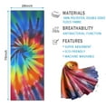 thumbnail image 2 of Colorful Tie Dye Pattern Hot Yoga Mat Towel Non Slip for Hot Yoga - Quick-Drying Yoga Mat Cover with 4 Corner Pockets with Travel Bag - Hot Yoga Towel Non Slip Grip Moisture Wicking Sweat 70"x26", 2 of 6