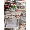 thumbnail image 5 of Outdoor Tablecloths with Umbrella Hole & Zipper, Rustic Star Brown Round Tablecloths 60 Inch, Vintage Plants Berry Wooden Grain Waterproof Table Cloth, Patio/Pool/Picnic Table Covers, 5 of 8