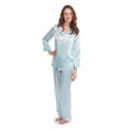 thumbnail image 1 of Women's 100% Silk Pajama Set - Luxury Sleepwear Pjs by TexereSilk (Morning Dew), 1 of 4