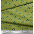 thumbnail image 3 of Soimoi Green Cotton Voile Fabric Elk & Deodar Cedar Tree Print Fabric by the Yard 42 Inch Wide, 3 of 3