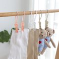 thumbnail image 3 of Clothes Pins 12 Pack Clothespins With Plastic Rope For Clothesline Drying Clothing Clips Small Mini HUSERYT, 3 of 5