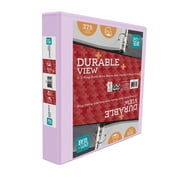 Pen+Gear 3-Ring Durable View Binder, 1.5" Slanted D-Rings, Lilac