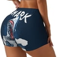 thumbnail image 3 of Athletic Shorts for Women, Shark Seam Womens Shorts High Waisted Sport Running Workout Gym, 3 of 8