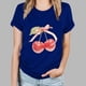 thumbnail image 5 of Blusas de Manga Corta para las Mujeres Divertida Impresión Cuello Redondo Camiseta Vintage, Blusas de Primavera para las Mujeres, 5 of 9