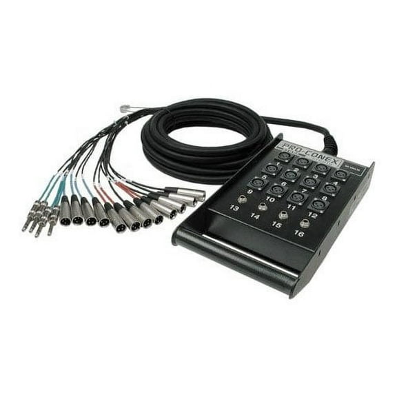 Hosa Technology 25' Stage Box Snake with 8 3-Pin XLR Send and 4 1/4" TRS Return Channels