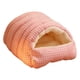 thumbnail image 3 of Cueva para mascotas, versátil, extraíble, lavable, de algodón PP, cómoda, acogedora y suave. Rosa Blanco L, 3 of 8