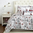 thumbnail image 3 of Southshore Fine Living, Inc. 6-Piece Holiday Bedding Set; Christmas Trees & Reindeer Print, 3 of 9