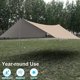 thumbnail image 5 of Lona Impermeable para Tienda, Protección UV y PU Impermeable, Liviana para Acampar, Mochilear y Aventuras al Aire Libre, 300 * 300 cm Caqui, 5 of 5