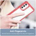 thumbnail image 5 of Feishell Clear Case for Samsung Galaxy A13 5G 6.5 inch,Shockproof Hybrid Soft TPU Bumper Anti-Scratch Hard Acrylic Back Transparent Slim Phone Case Cover,Red, 5 of 8