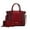 SD Red, variant on MKF Collection Frankie Women's Tote Bag with Wallet, Gradient Crocodile Vegan Leather Handbag Purse by Mia K - Pink