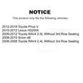 thumbnail image 2 of Transit Auto Front Hub Bearing Assembly Coated Disc Brake Rotors and Semi-Metallic Pads Kit for Car Toyota RAV4 Prius V Scion xB Lexus HS250h KBB-104087, 2 of 11