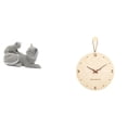 thumbnail image 1 of Figura de escritorio,Estatua de gato,linda estantería,escritorio,decoración del hogar,Reloj de pared,Reloj de pared decorativo para sala de estar,silencioso,Reloj de pared de madera con, 1 of 8
