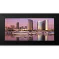 thumbnail image 2 of Mahan, Kathy 24x13 Black Modern Framed Museum Art Print Titled - San Diego Waterfront I, 2 of 5