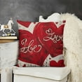 thumbnail image 2 of SHANXI  Pillow Cover ,Love Heart Decorations Holiday Farmhouse Decorative Pillow Case Decor for Sofa Couch 22x22in, 2 of 5