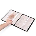 thumbnail image 3 of Wechef 30pcs Non-Toxic Menu Covers 8.5x11inches Black Book Style Cafe Bar 3 Pages 6 View, 3 of 11