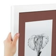 thumbnail image 6 of ArtToFrames 15x15 Matted Picture Frame with 11x11 Single Mat Photo Opening Framed in 1.25 Satin White Frame and 2 Brique Mat (FWM-3966-15x15), 6 of 8
