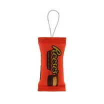Reeses Peanut Butter Cup Plush Christmas Ornament, Ornage, Polyester, By Ruz