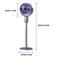thumbnail image 3 of USB-Rechargeable Oscillating Quiet Floor Fan with Remote Control, Portable Standing Fan for Home and Office, Energy-Efficient Cooling with Adjustable Angle, 3 of 7