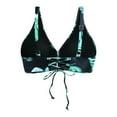 thumbnail image 6 of Swimsuits for Women Two Piece Not Bikini Womens plus Size Swimsuits with Underwire Bra Women Back Stainless Steel Hooks Swimwear Tops Underwire Full Coverage Bikini Top Push Up Swim Crop Top Tie Back, 6 of 8