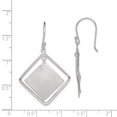 thumbnail image 2 of 925 Sterling Silver Double Square Drop Dangle Earrings, 2 of 6