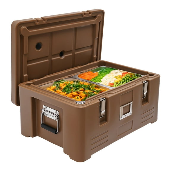 Miumaeov 30L/ 36Qt Hot Box for Catering Commercial Insulated Food Warmer Pan Carrier Box 304 Stainless Steel