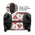 thumbnail image 2 of Logiee Amanita Red Mushroom Print Travel Luggage Cover,Suitcase Protector, Washable Elastic Suitcase Baggage Cover,Closure for Wheeled Suitcase Fit 18-32 Inch Luggage-Large, 2 of 7