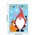 thumbnail image 3 of Christmas Theme Window Sticker Elk Snowflake Santa Claus Window Decorations Clings Decal Stickers Portable No Adhesive Stickers (A5), 3 of 3